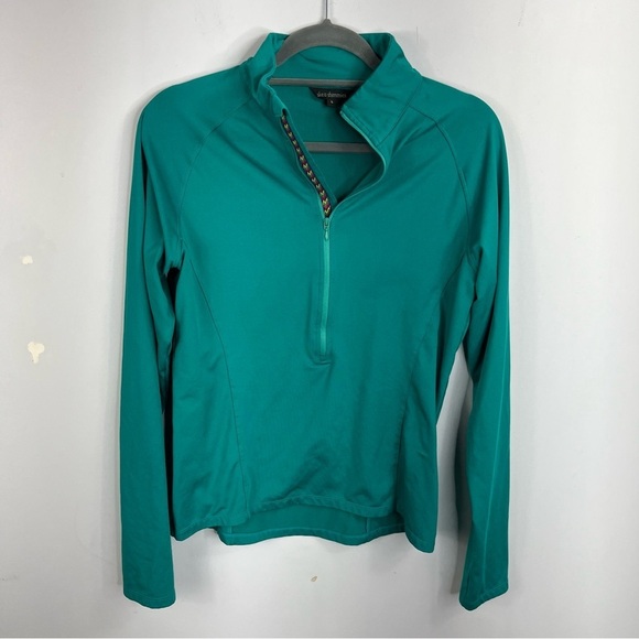 Skea Shimmies Size Large Performance Base Layer 1/4 Zip Green Pullover GRSB - Picture 1 of 7